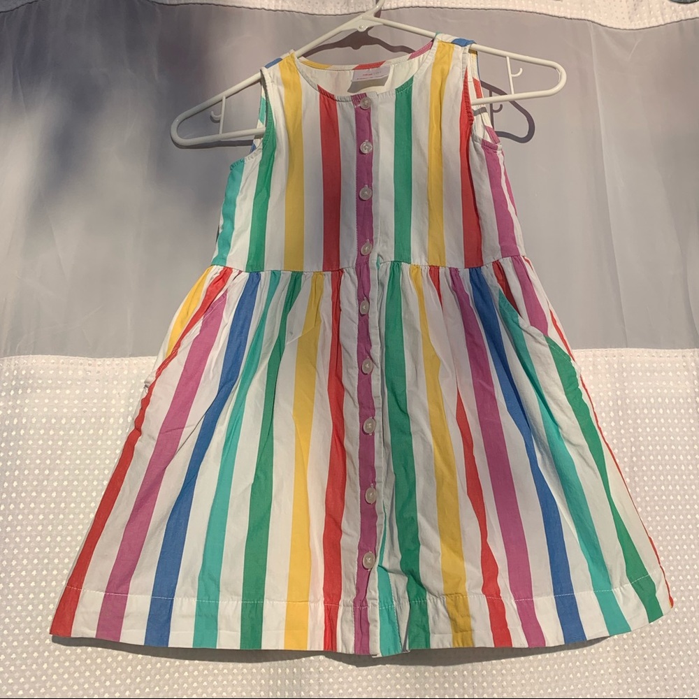 Hanna Anderson kids striped dress size 5